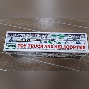 2006 Hess Gasoline Toy TRUCK and Helicopter Lights and Sounds NIB